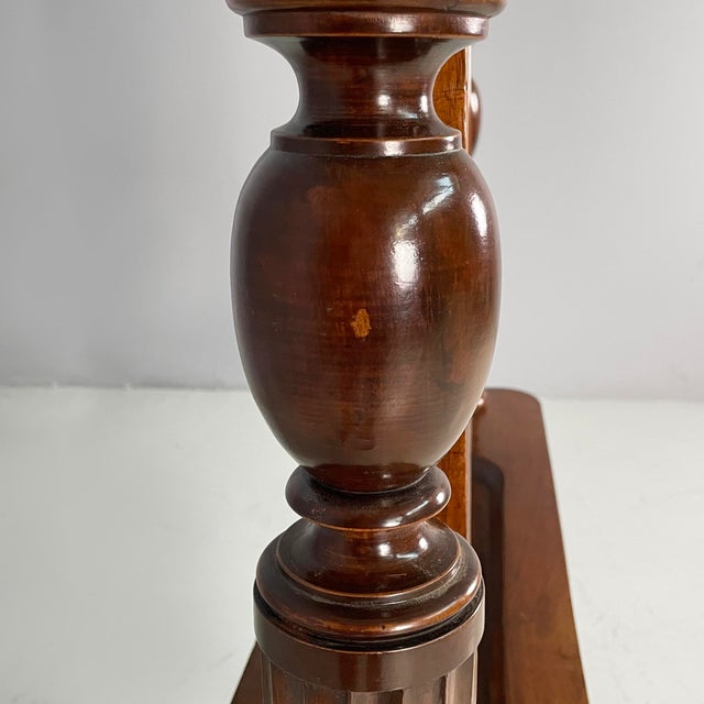 Empire Italian Self-Supporting Floor Mirror in Wood, 1850s For Sale - Image 12 of 18