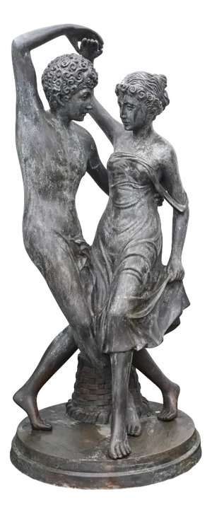 Roman Bronze Dancing Lovers