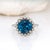 Rossana 14k White Gold London Blue Topaz Diamond Ring | Round 10mm, Size 6.75 For Sale - Image 4 of 8