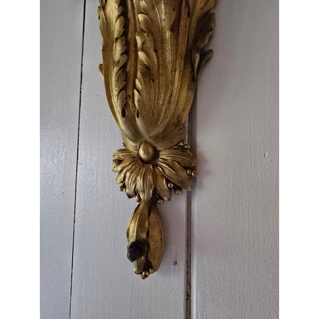 Bronze Antique Large Bronze Louis XV Style Ormolu Sconce For Sale - Image 8 of 11
