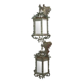 Corner Lanterns, Italy, 1920s, Set of 2 For Sale