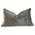Custom cotton velvet accent pillow with down insert. Please allow 8-10 weeks for production. Color: Kaki A deep army green...