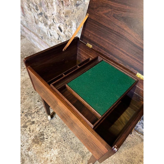Vintage Danish Sewing Table, 1950s For Sale - Image 9 of 18