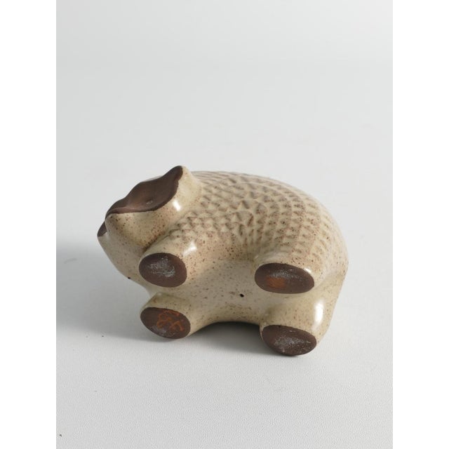 Scandinavian Modern Zigzag Patterned Earthenware Hedgehog, 1960s For Sale - Image 14 of 15