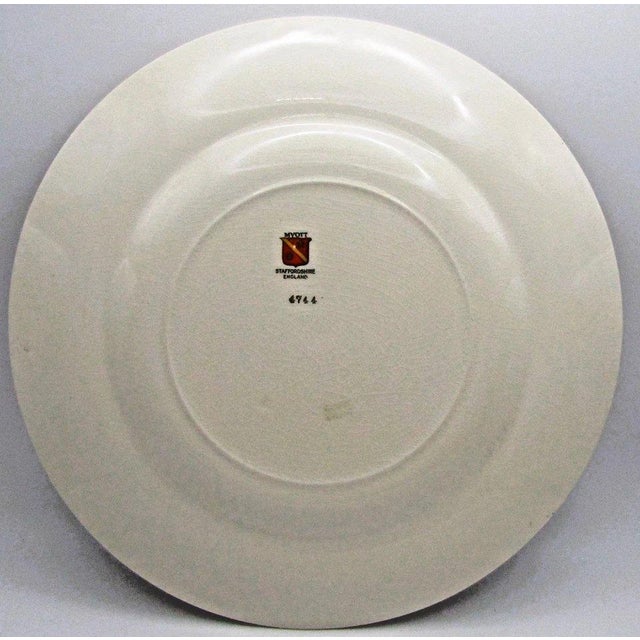 Ceramic 1920s Myott "The Bouquet" Cobalt Blue and Gold-Gilded Dinner Plates P. Granet - Set of 6 For Sale - Image 7 of 9