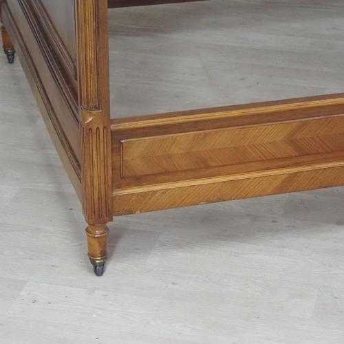 Antique French Louis Philippe Style Bed on Casters, 1890s For Sale - Image 10 of 18