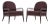 Paul McCobb for Widdicomb Mid Century Walnut Lounge Chairs - Pair For Sale
