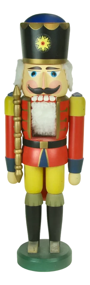 German Nutcracker in Yellow and Red Costume, 1960s