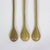 Vintage Carved Elephant Animal Wood Condiment or Sugar Spoons- Set of 3 For Sale - Image 4 of 7