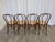 Mid-Century Modern Vintage Dining Chairs with Bentwood Cane Seat, 1970s, Set of 4 For Sale - Image 3 of 18