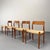 Mid-Century Modern Teak Model 75 Chairs with Paper Cord Weave by Niels Otto Møller for JL Møllers Mobelfabrik, Set of 4 For Sale - Image 3 of 18