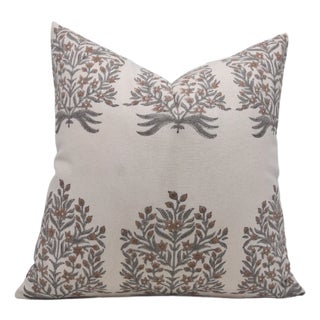 Fabdivine Block Print Cushion Cover 14x20 Inch Duck Canvas- Vrindavan For Sale