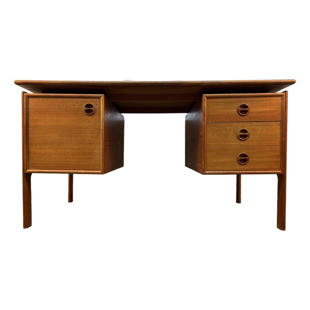 Mid-Century Teak Executive Desk by Art Furn of Denmark For Sale
