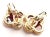Late 20th Century Van Cleef & Arpels Vintage Alhambra Yellow Gold Red Agate Earrings, Pair For Sale - Image 5 of 11