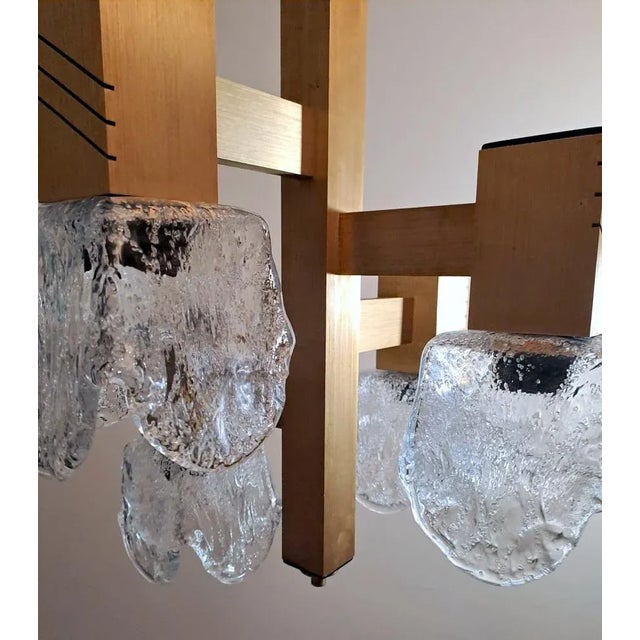 Space Age Chandelier in Aluminum and Half Crystal in the style of Sciolari Gaetano, 1964 For Sale - Image 9 of 13