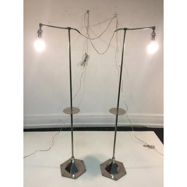 Modernist Art Deco Floor Lamps - a Pair For Sale - Image 10 of 13