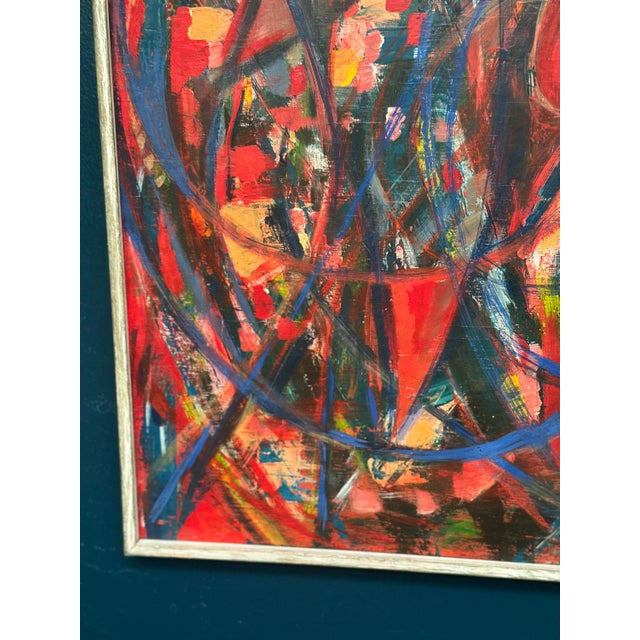 Rolf Andersson, Abstract Composition, 1950s, Oil on Plywood, Framed For Sale - Image 4 of 18
