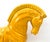 Mid-Century Tang-Style Horse Sculpture in Mustard Yellow Glaze - Chinoiserie, Hollywood Regency, Neoclassical For Sale - Image 10 of 13