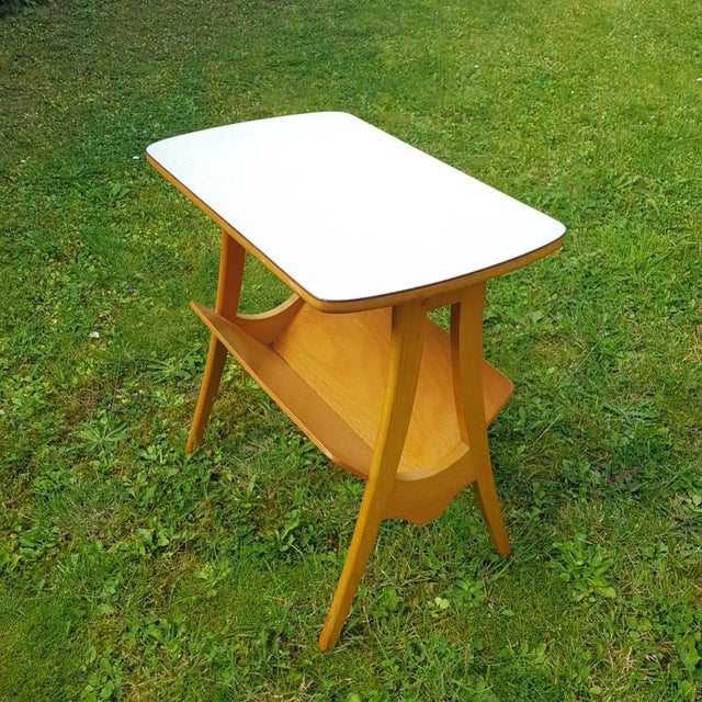 German Beech Magazine Rack from Ilse Möbel, 1950s For Sale - Image 6 of 6