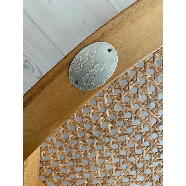 Baker Furniture Faux Bamboo and Cane Regency Armchair For Sale In Seattle - Image 6 of 10