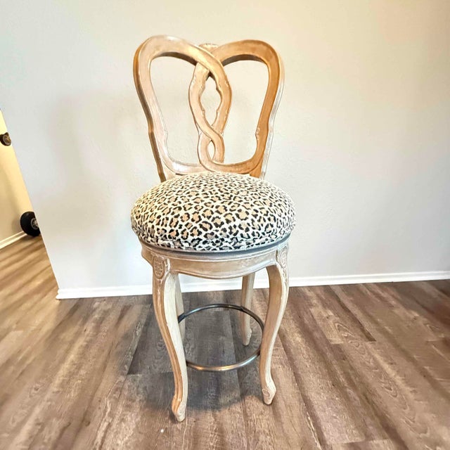 Add elegance and character to your space with these stunning Kreiss Collection barstools. Crafted in a Baroque Louis XV...