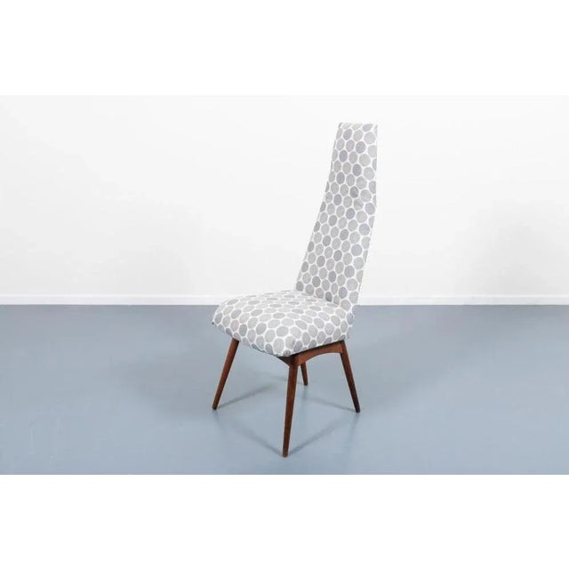 Brown Danish Modern Architectural Chair, 1960s For Sale - Image 8 of 11