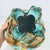 Midcentury Jw Co Hand Painted Gilt Vase For Sale - Image 9 of 12