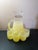 Mid-Century Modern 1960s West Virginia Glass Blendo Lemonade Pitcher and 4 Glass Set For Sale - Image 3 of 6