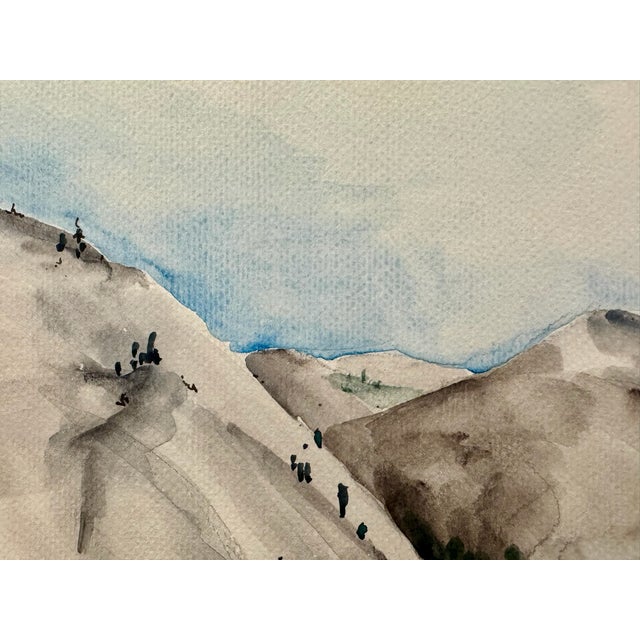 Henry Emil Salloch Original Watercolor on Paper Tenaya Lake, 1951. For Sale - Image 4 of 8