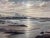 Beach Seascape Painting of the Devon Coastline at Sunrise on the South Coast of England, by 20th Century British Artist,...