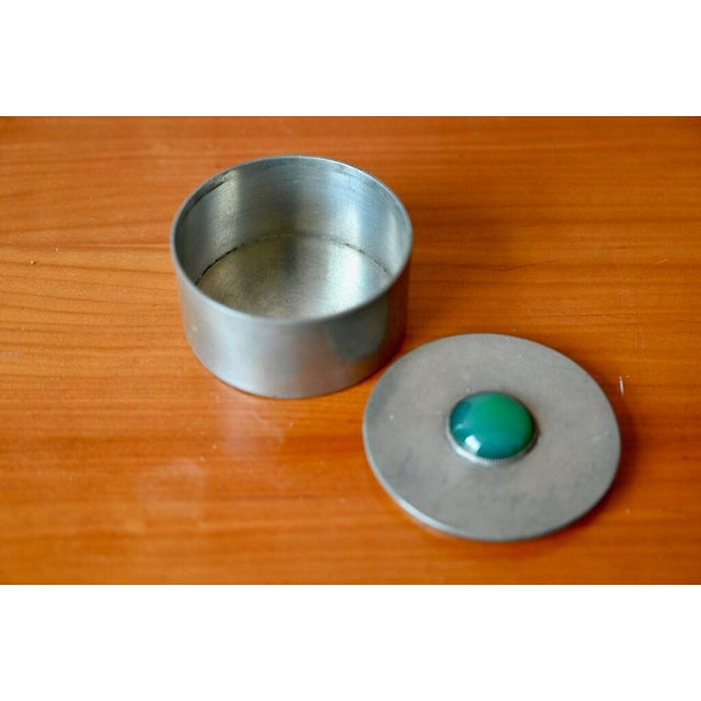 Scandinavian Metal Jewelry Box, 1960s For Sale - Image 3 of 8