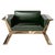 "Alphacute" Club Chair With Bronze, Handcrafted For Sale - Image 4 of 5