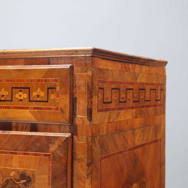 18th Century Lombard Neoclassical Chests of Drawers, Set of 2 For Sale - Image 5 of 16