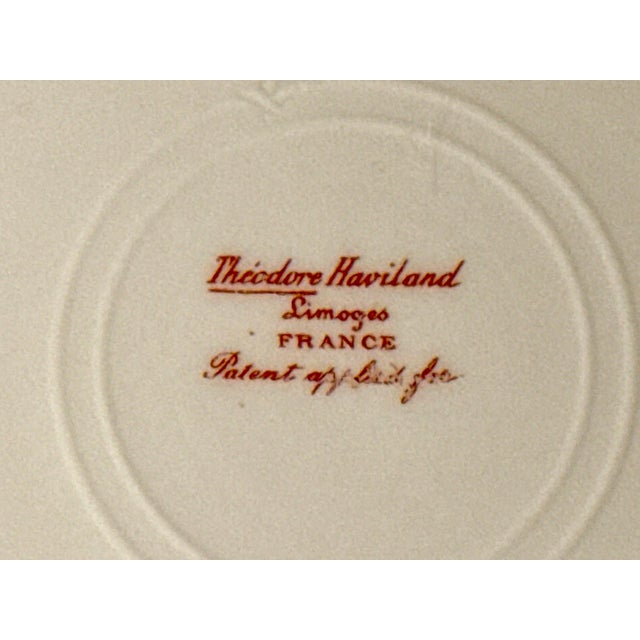 Antique Haviland Limoges Luncheon Plates - Schleiger Patterns - Set of 6 For Sale - Image 11 of 12