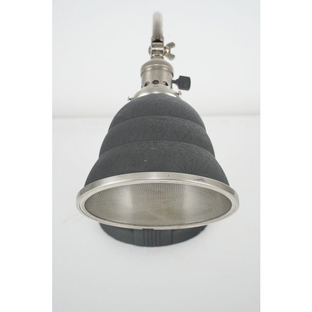 Metal Mid 20th Century Restored Art Deco Industrial Articulating Desk Lamp For Sale - Image 7 of 13