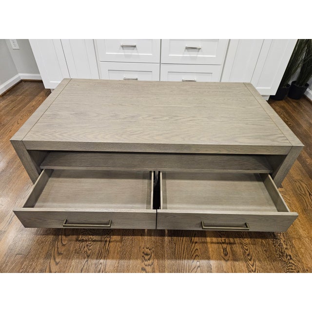 Minimalism Arhaus Bodhi Coffee Table in Salvaged Gray For Sale - Image 3 of 17