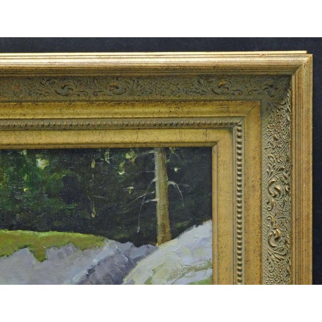 John Demott "Before the Big Sleep" Original Oil Painting on Canvas Hand Signed Framed Bear For Sale In Denver - Image 6 of 6