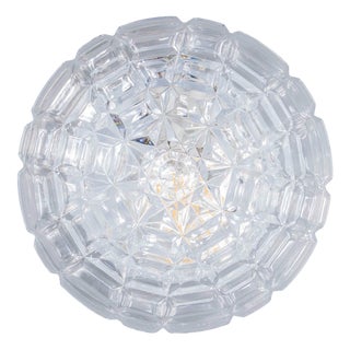 Czech Faceted Wall Lamp, 1950s For Sale