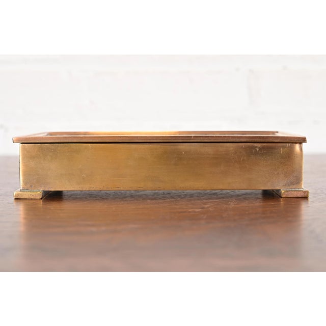Art Deco Tiffany & Co. Art Deco Period Bronze Cigar Box or Jewelry Box, Circa 1920s For Sale - Image 3 of 14
