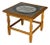 Oak Tile End Table With Inset Ceramic Top Danish Mid-Century Modern 1960s For Sale