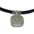 Modern Charriol 18k Gold Dark Steel Cable & Pave Diamond Necklace For Sale - Image 3 of 5