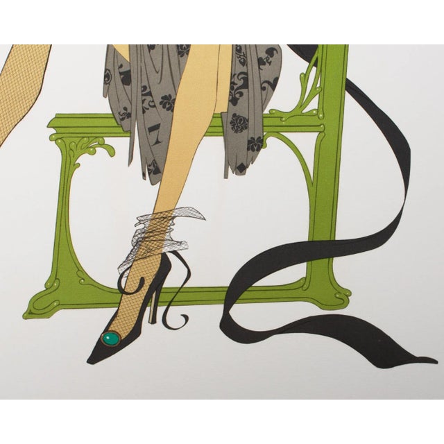 Gray 1969 “La Chouette” Limited Edition Lithograph by Philippe Noyer For Sale - Image 8 of 8