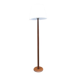 Mid Century Modern Danish Style Teak Floor Lamp For Sale