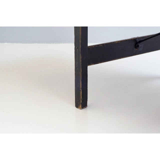 Large Pine Trestle Table For Sale - Image 6 of 9