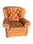 Restoration Hardware Leather Tufted Chair Seating Chesterfield Style With Brass Nail Heads English Style traditional...