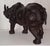 Animal Skin Vintage Stool in the Shape of a Rhinoceros in Cowhide Leather, 1970s For Sale - Image 7 of 13