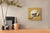 Sparrow by Terra Novak | Oil on wood Painting of a sparrow perched on a branch with a moon background For Sale - Image 4 of 5