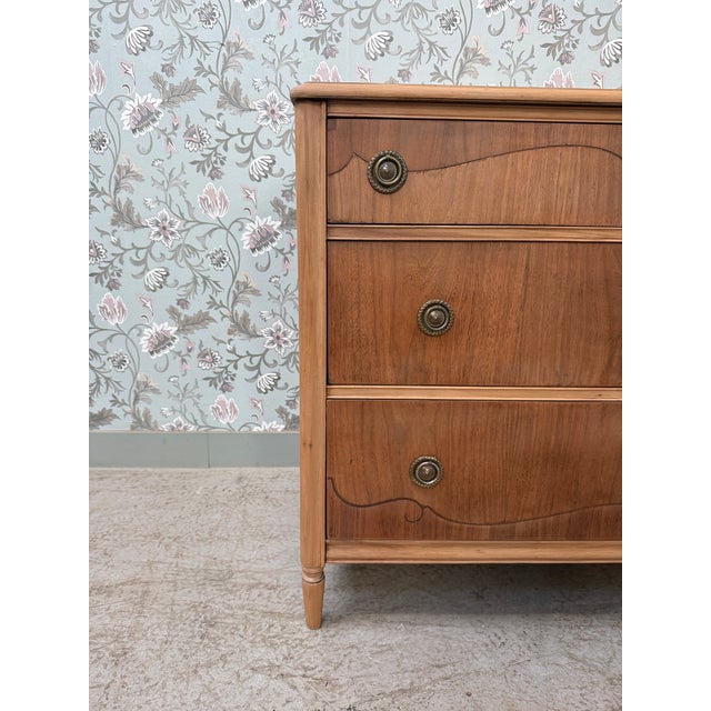 Large Art Deco Chest of Drawers in Mahogany and Ash, 1930s For Sale - Image 3 of 18