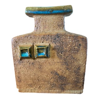 1960s Curt M. Addin for Glumslöv, Vase in Partially Glazed Stoneware For Sale