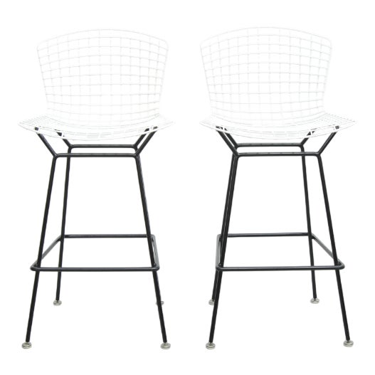Set of Bar Stools by Harry Bertoia for Knoll International, 1950s For Sale